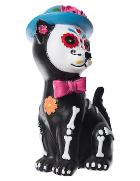 Figura decorativa de Día de Muertos Cementerium con forma de gato