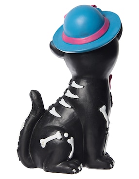 Figura decorativa de Día de Muertos Cementerium con forma de gato