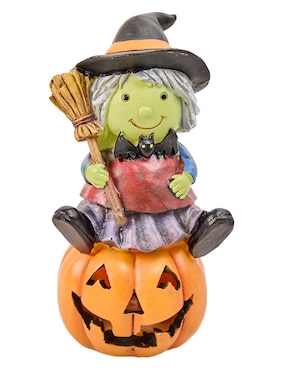 Figura decorativa de Halloween Cementerium con forma de bruja