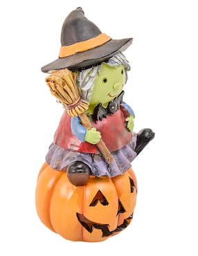 Figura decorativa de Halloween Cementerium con forma de bruja