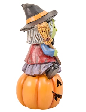 Figura decorativa de Halloween Cementerium con forma de bruja