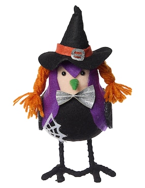 Figura decorativa de Halloween Cementerium con forma de pájaro