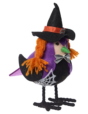 Figura decorativa de Halloween Cementerium con forma de pájaro