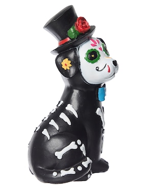 Figura decorativa de Halloween Cementerium con forma de perro catrín