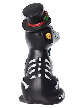 Figura decorativa de Halloween Cementerium con forma de perro catrín