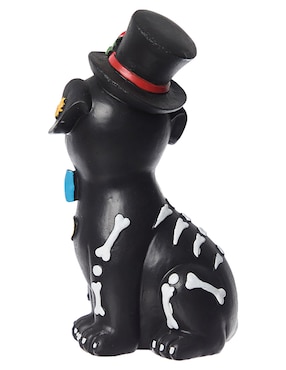 Figura decorativa de Halloween Cementerium con forma de perro catrín