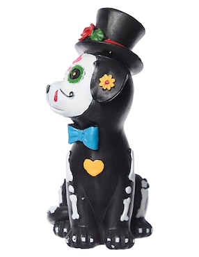 Figura decorativa de Halloween Cementerium con forma de perro catrín
