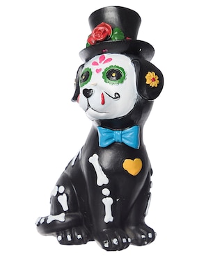 Figura decorativa de Halloween Cementerium con forma de perro catrín