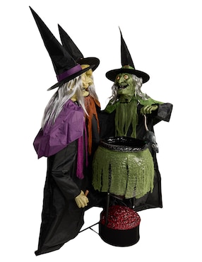 Figura decorativa de Halloween Cementerium con forma de bruja