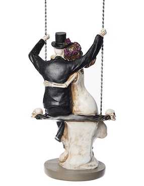 Figura decorativa de Día de Muertos Cementerium con forma de pareja de esqueletos