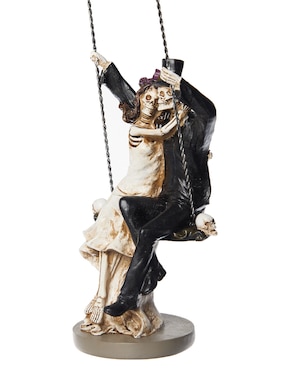 Figura decorativa de Día de Muertos Cementerium con forma de pareja de esqueletos