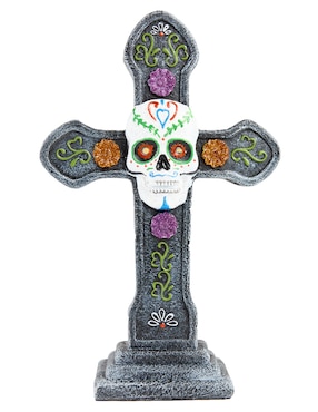 Figura decorativa de Día de Muertos Cementerium con forma de cruz