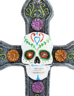 Figura decorativa de Día de Muertos Cementerium con forma de cruz
