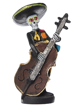 Figura decorativa de Día de Muertos Cementerium con forma de mariachi