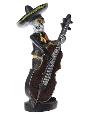 Figura decorativa de Día de Muertos Cementerium con forma de mariachi