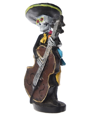 Figura decorativa de Día de Muertos Cementerium con forma de mariachi