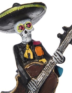 Figura decorativa de Día de Muertos Cementerium con forma de mariachi