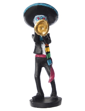 Figura decorativa de Día de Muertos Cementerium con forma de mariachi