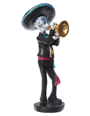 Figura decorativa de Día de Muertos Cementerium con forma de mariachi