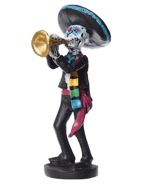 Figura decorativa de Día de Muertos Cementerium con forma de mariachi