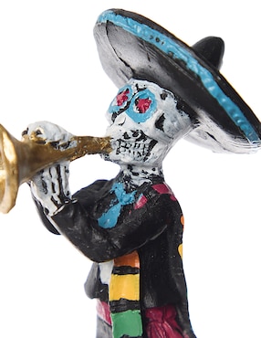 Figura decorativa de Día de Muertos Cementerium con forma de mariachi