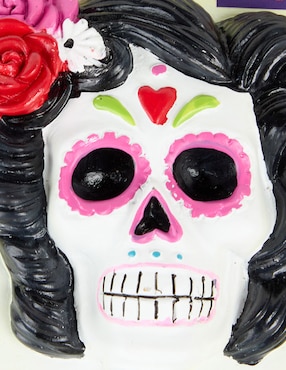 Figura decorativa de Día de Muertos Cementerium Catrina con forma rectangular