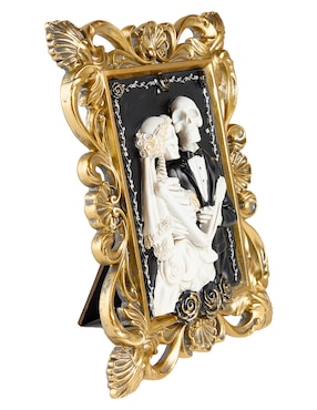 Figura decorativa de Día de Muertos Cementerium Novios con forma rectangular