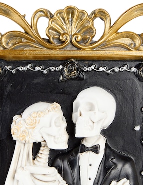 Figura decorativa de Día de Muertos Cementerium Novios con forma rectangular