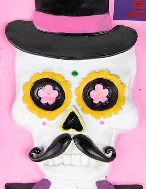 Figura decorativa de Día de Muertos Cementerium Catrín con forma rectangular