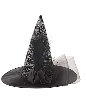 Sombrero de halloween para disfraz Deluxe Black Witch Hat Seasons H