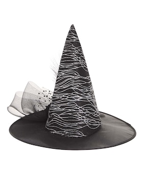 Sombrero de halloween para disfraz Deluxe Black Witch Hat Seasons H