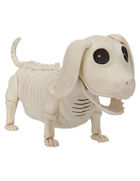 Figura decorativa de halloween con forma de esqueleto de perro