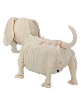 Figura decorativa de halloween con forma de esqueleto de perro