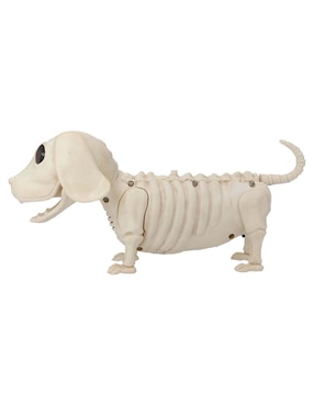 Figura decorativa de halloween con forma de esqueleto de perro