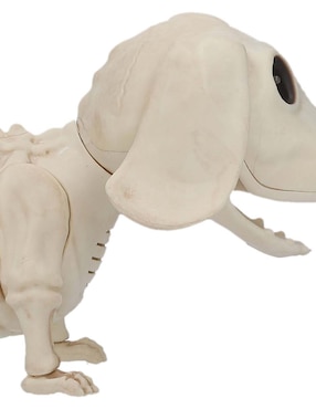 Figura decorativa de halloween con forma de esqueleto de perro