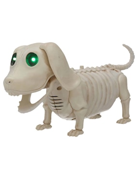 Figura decorativa de halloween con forma de esqueleto de perro