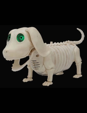 Figura decorativa de halloween con forma de esqueleto de perro