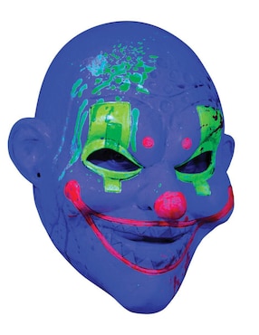 Máscara para disfraz de Payaso Neón Diseño Original Ghoulish Productions