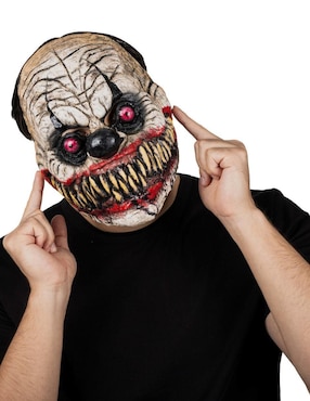 Máscara para disfraz de payaso rabioso Hard Látex Ghoulish Productions