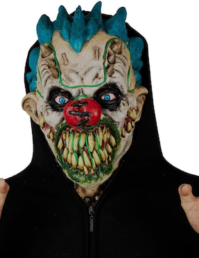Máscara para disfraz de payaso con picos y luz led Clowns Led Ghoulish Productions