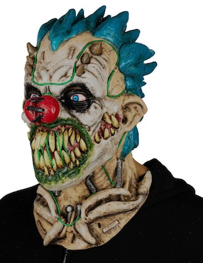 Máscara para disfraz de payaso con picos y luz led Clowns Led Ghoulish Productions
