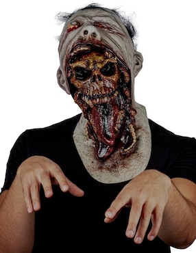 Máscara para disfraz de blurp zombie skulls Ghoulish Productions