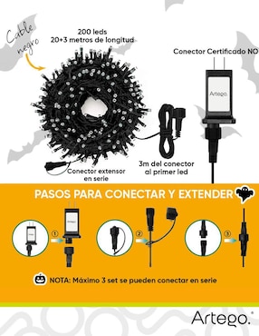 Serie LED Artego Halloween Scary con 200 focos