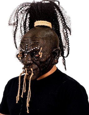 Máscara para disfraz de chamán tribal voodoo Ghoulish Productions