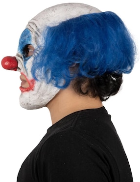 Máscara para disfraz de payaso Rabioso azul Clowns Ghoulish Productions