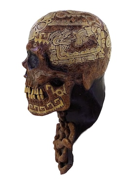 Máscara para disfraz de Calavera Azteca Skull Ghoulish Productions