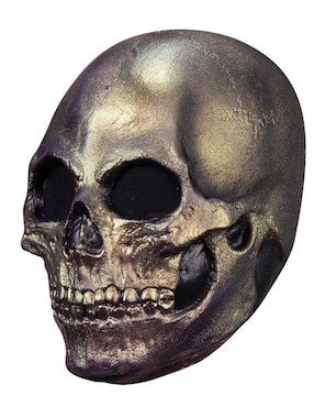 Máscara para disfraz de Calavera Metálica Skulls Ghoulish Productions