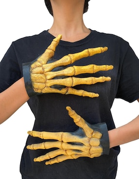 Guantes para disfraz de Manos largas de esqueleto Skulls Ghoulish Productions