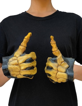 Guantes para disfraz de Manos largas de esqueleto Skulls Ghoulish Productions