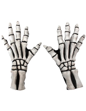 Guantes para disfraz de manos de calavera Skulls Ghoulish Productions